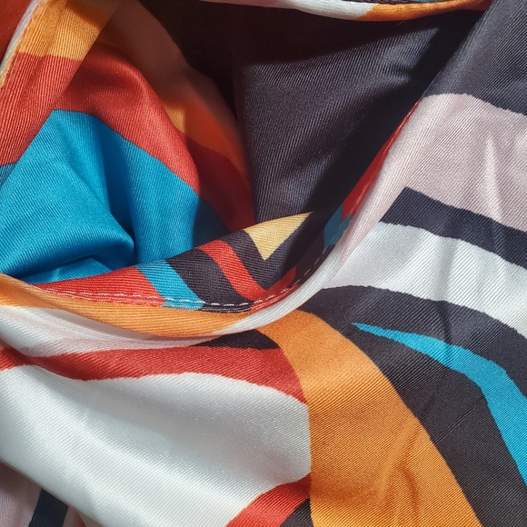 Multicolor halter/tube jumpsuit with back tie NWOT - Picture 7 of 7